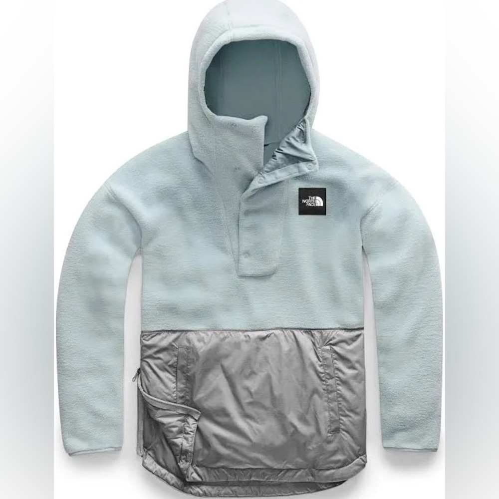 The North face women’s Riit fleece pullover anorak in cloud blue - Picture 12 of 12